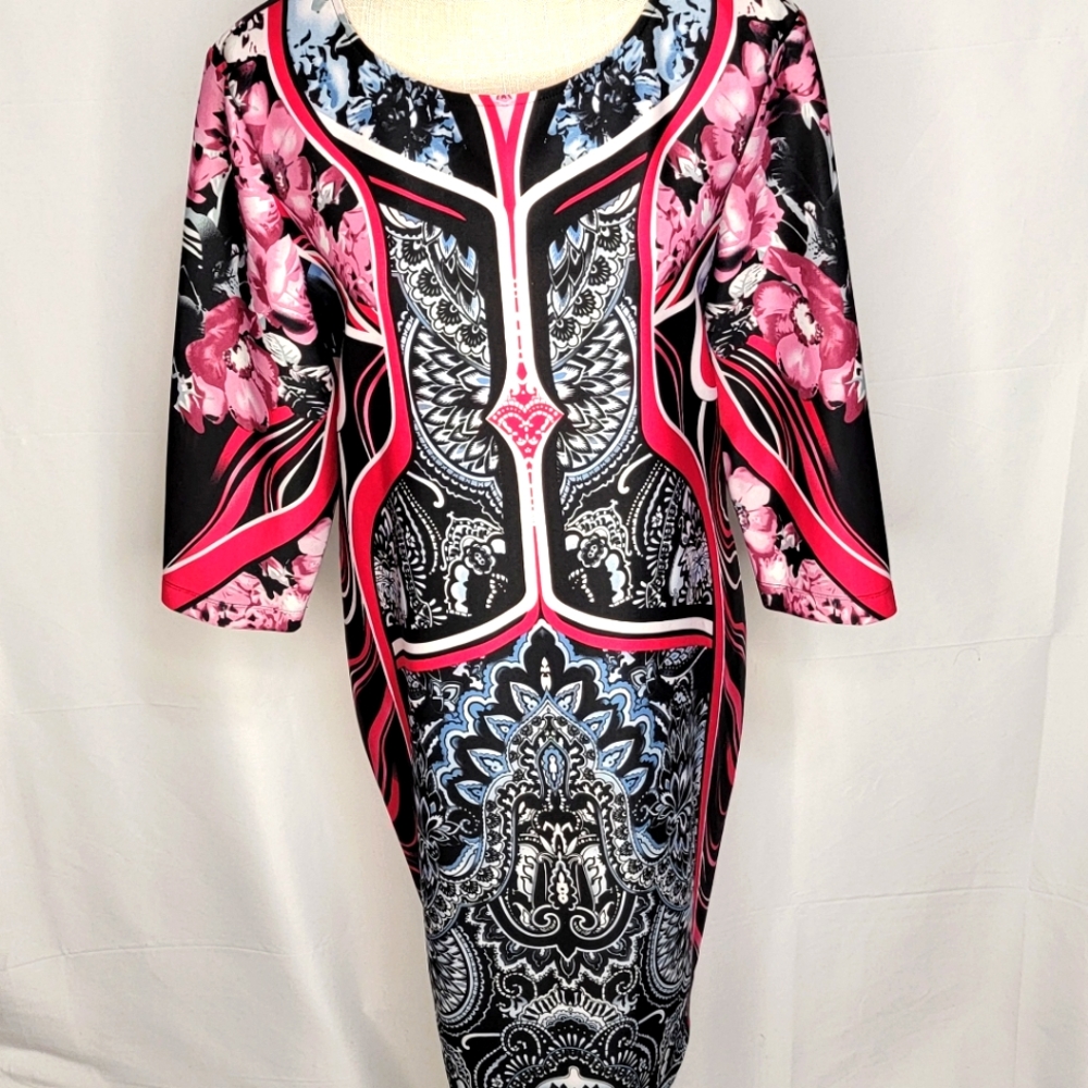Tiana‎ B Abstract Design Dress Size 18. #252